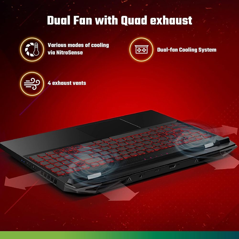 acer nitro 5 - 17.3 laptop intel core i5-12500h